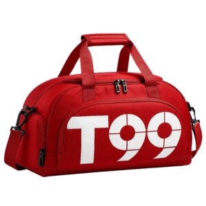 Bolsa de Academia Vermelha Impermeável 3 em 1 Vira Mochila